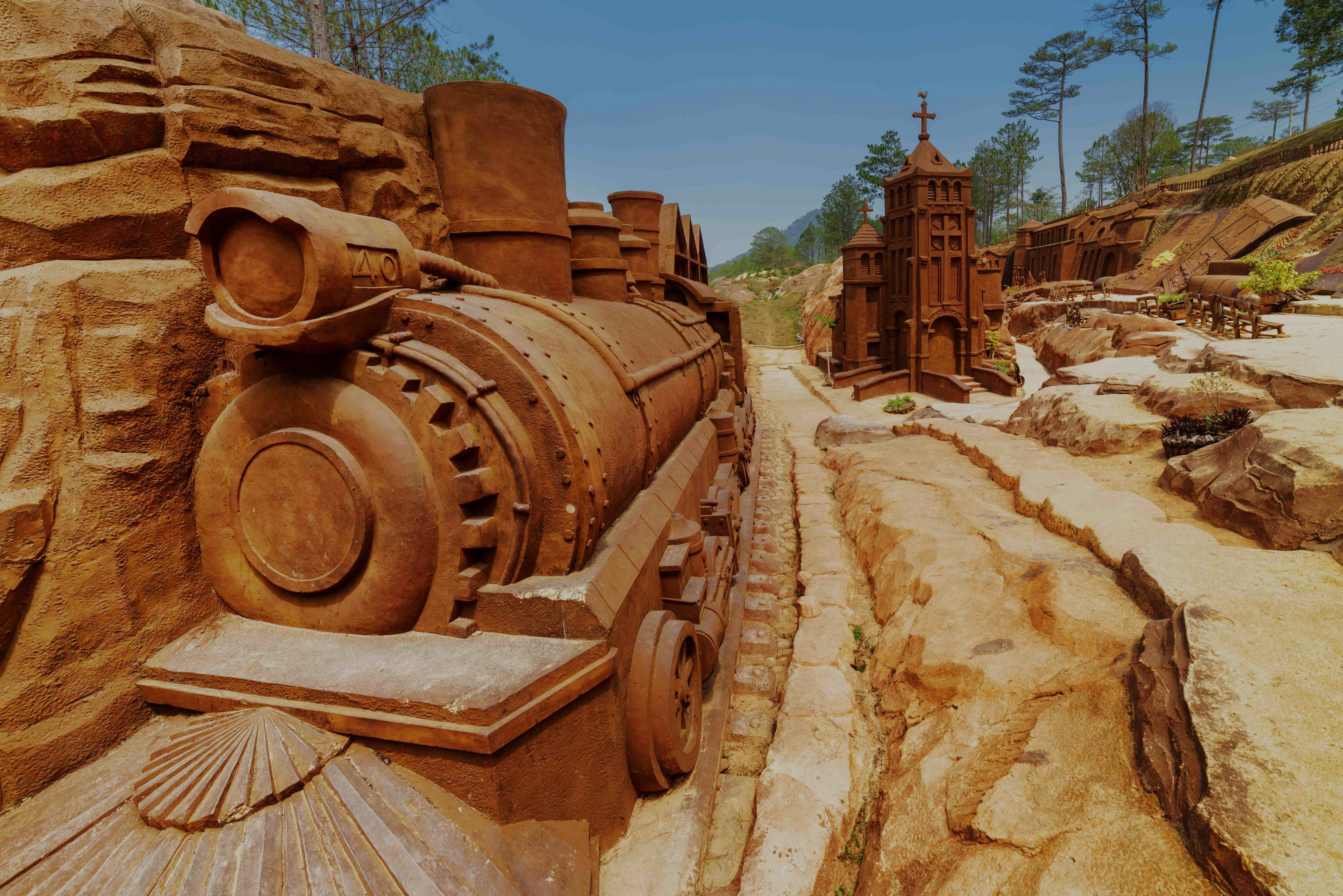 Clay Sculpture Tunnel